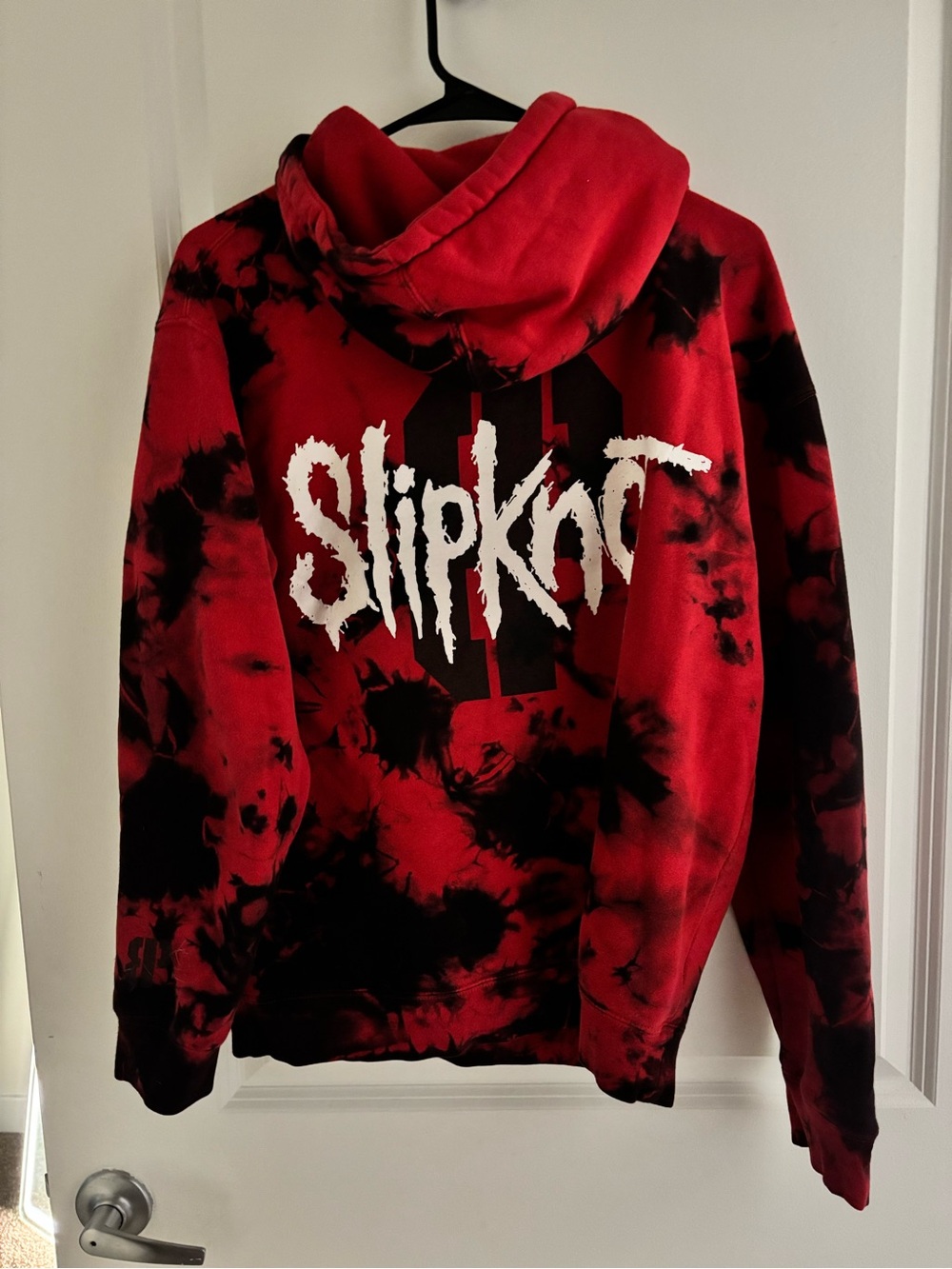 Slipknot Red & Black Tie-Dye Hoodie